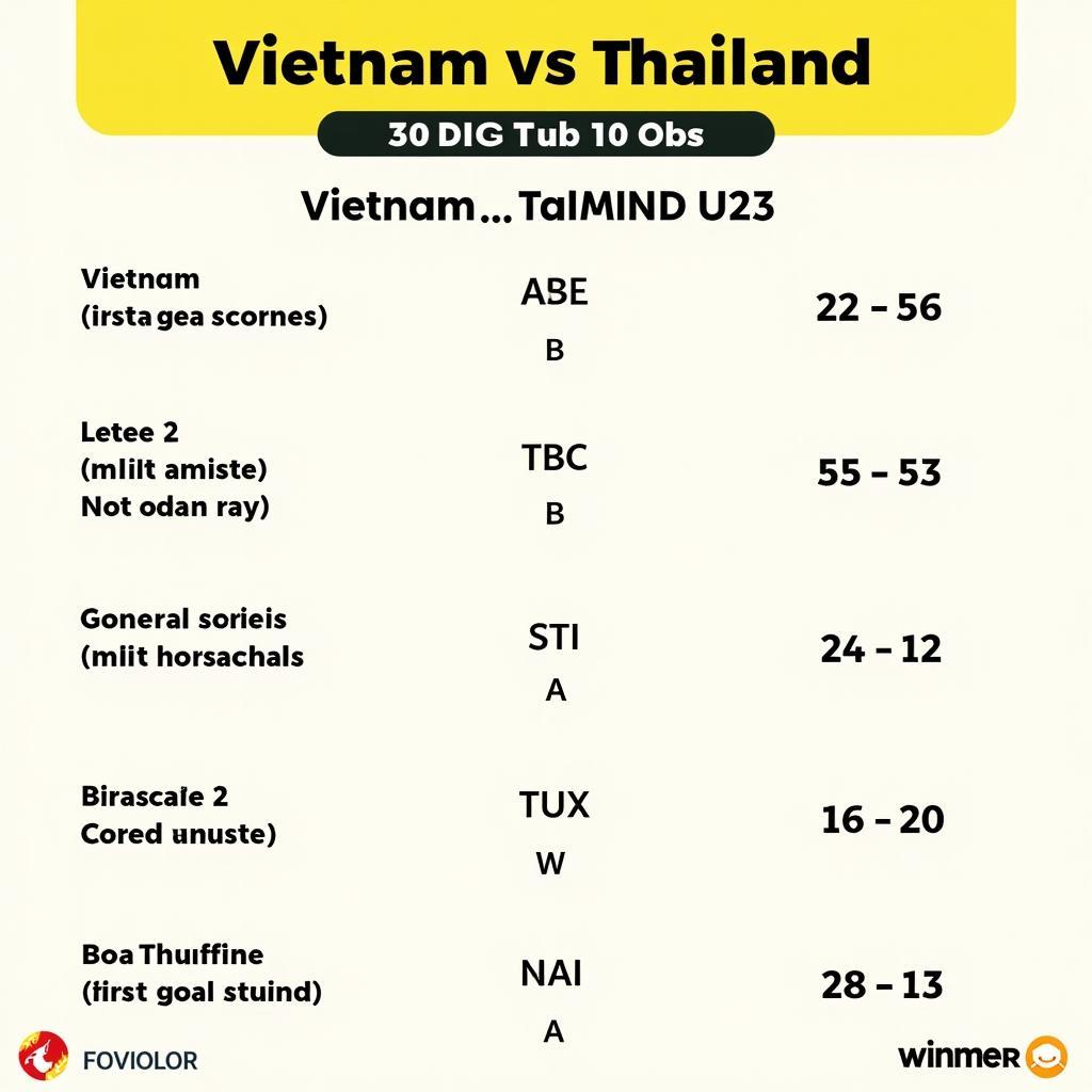 Kết quả soi kèo U23 Việt Nam vs U23 Thái Lan