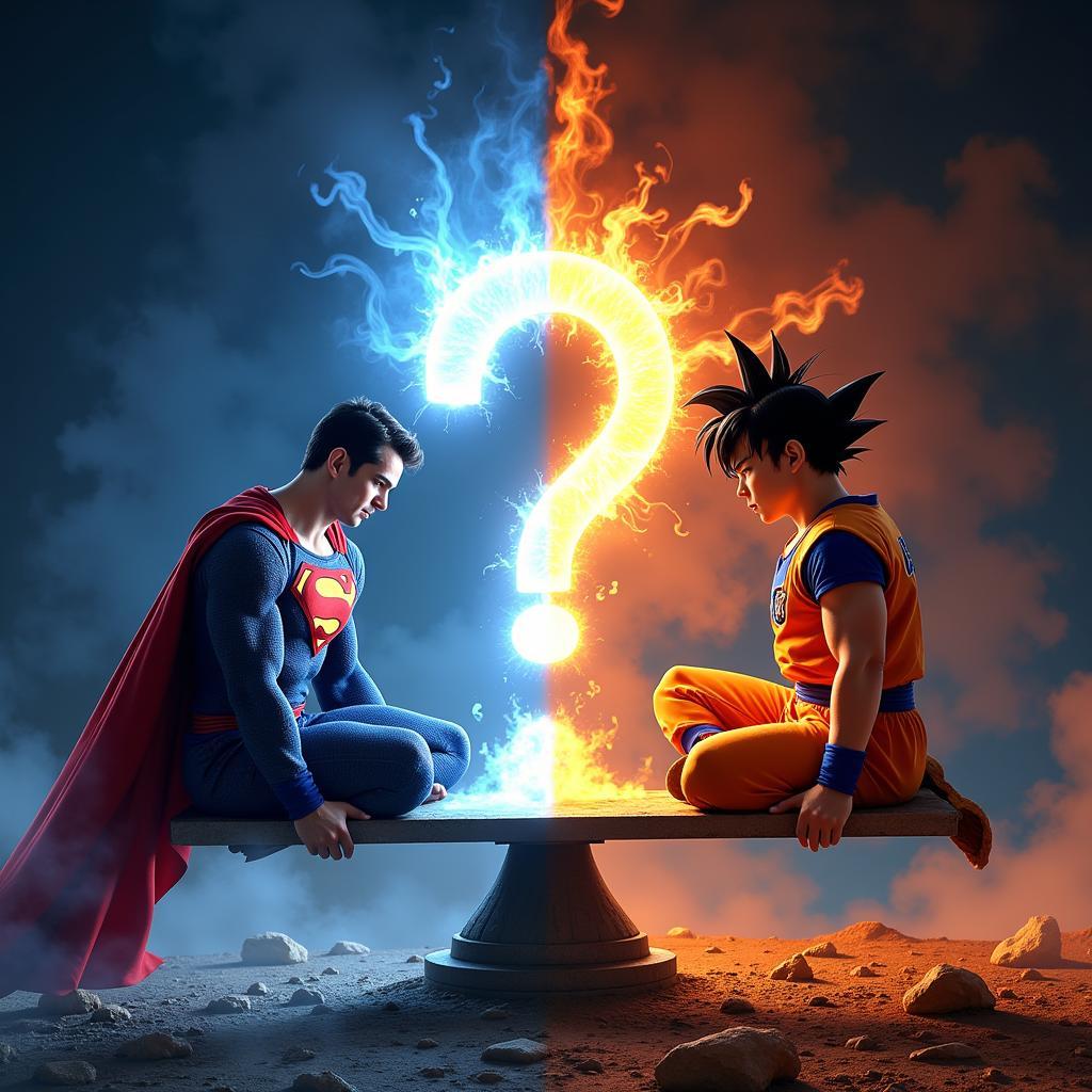 Kết quả trận đấu giữa Goku và Superman