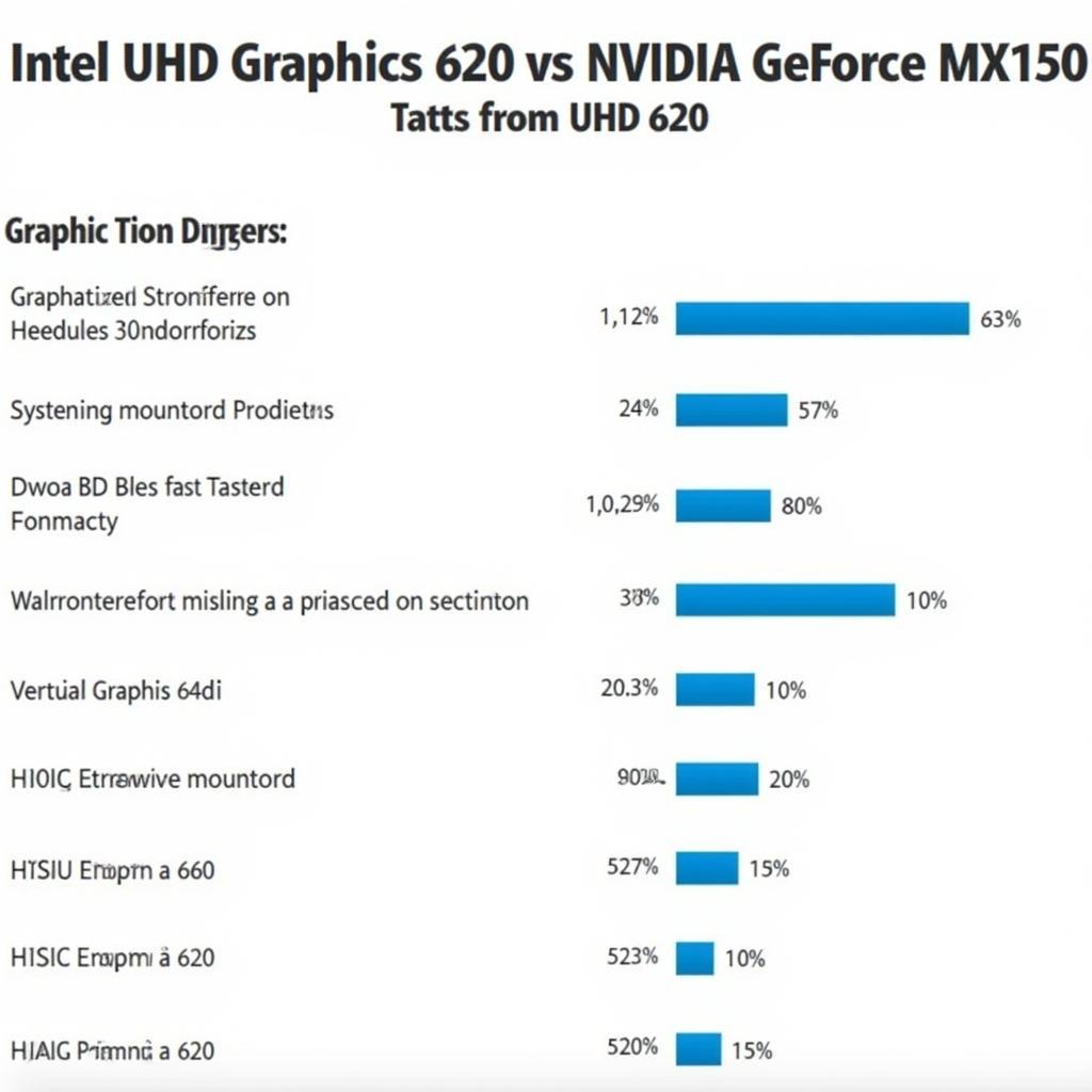 Khả năng xử lý đồ họa Intel UHD Graphics 620 vs NVIDIA GeForce MX150