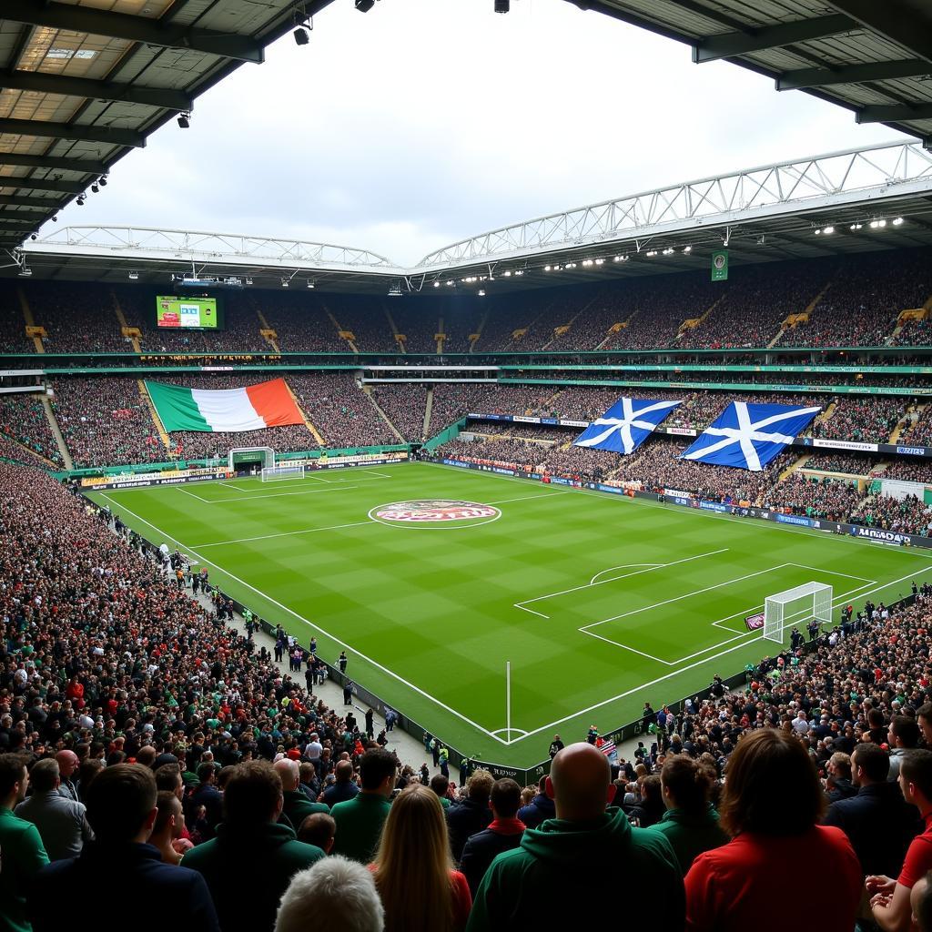 Cổ động viên Ireland và Scotland