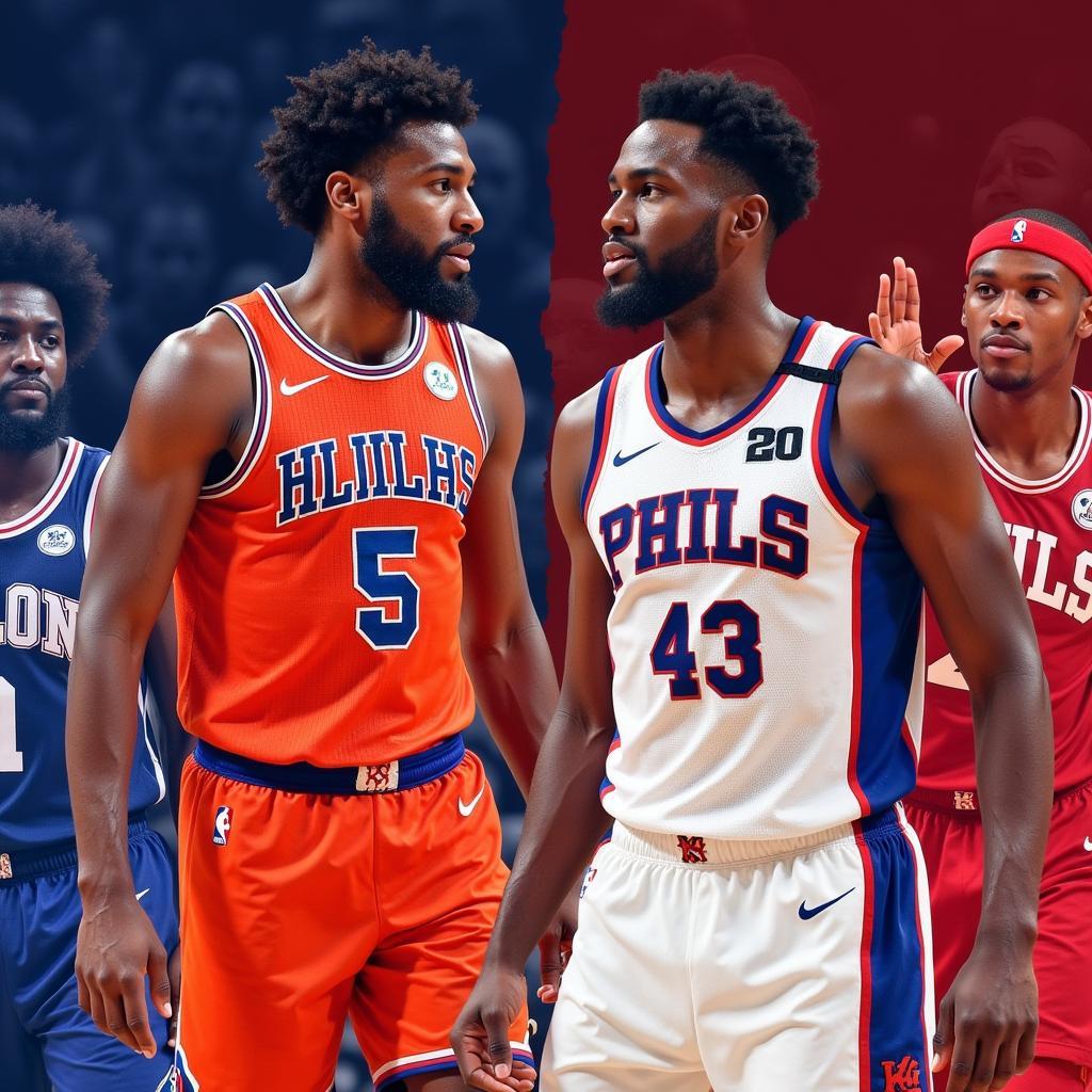 Cầu thủ nổi bật của Knicks và 76ers