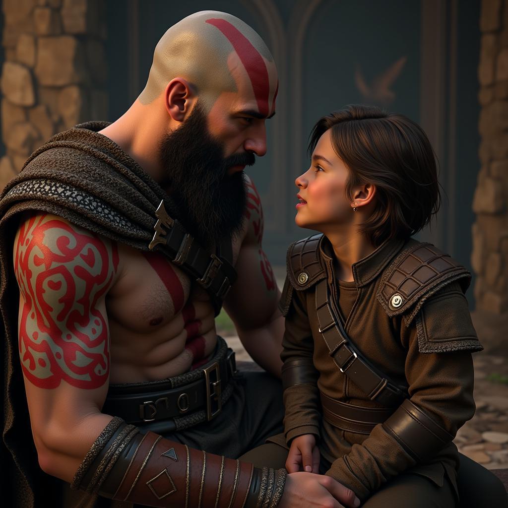 Kratos và Atreus: Mối quan hệ cha con đầy sóng gió.