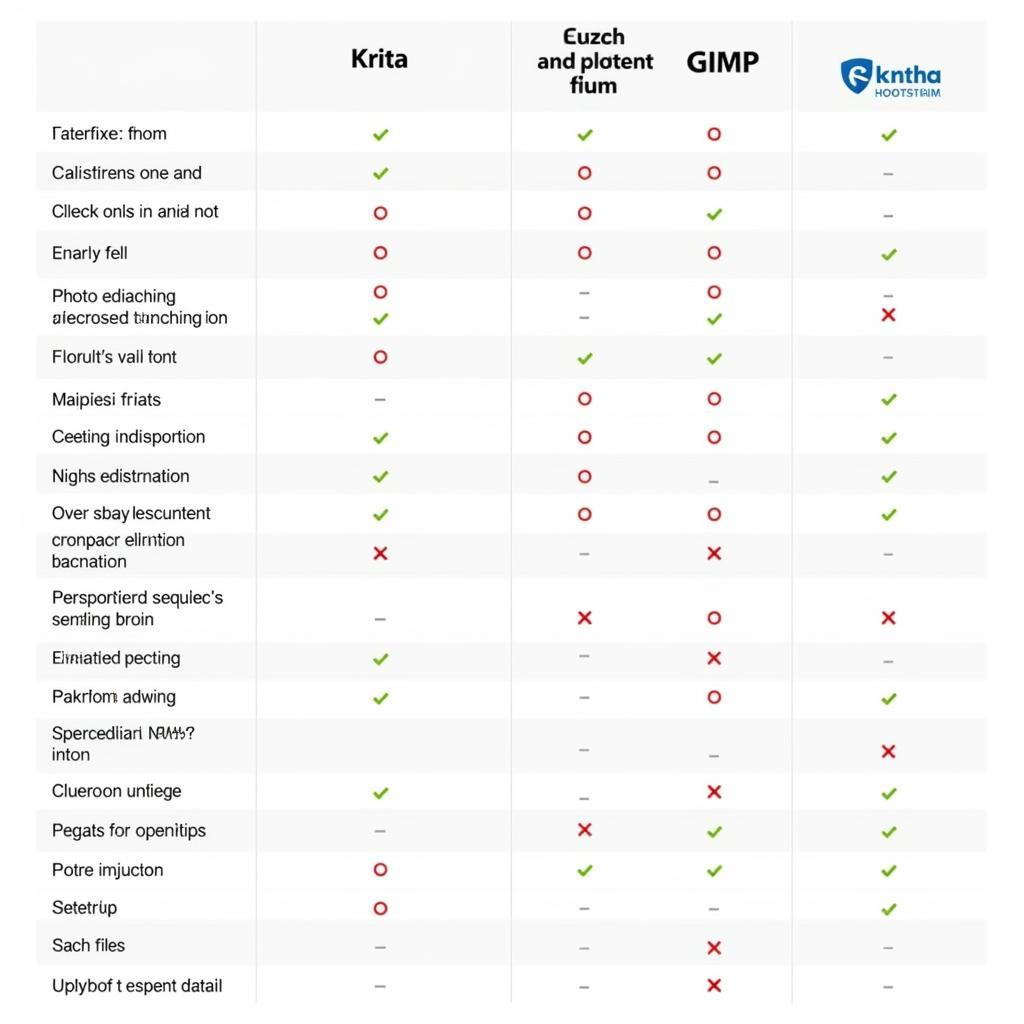 So sánh Krita vs GIMP