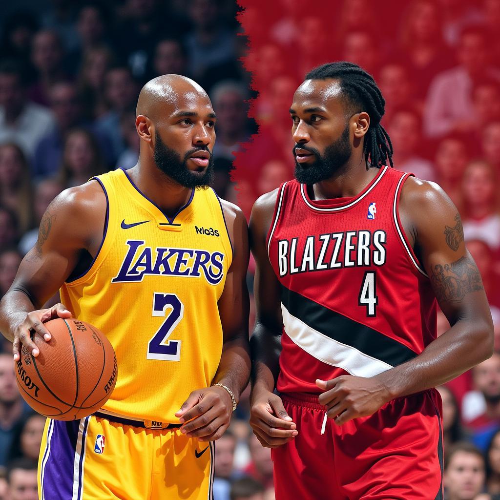 Đối đầu lịch sử giữa Lakers và Trail Blazers