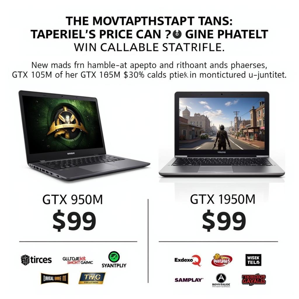 Laptop gaming với GTX 950M và GTX 1050