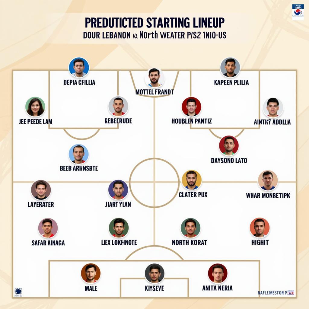 Predicted Lineups for Lebanon vs North Korea Asian Cup Match