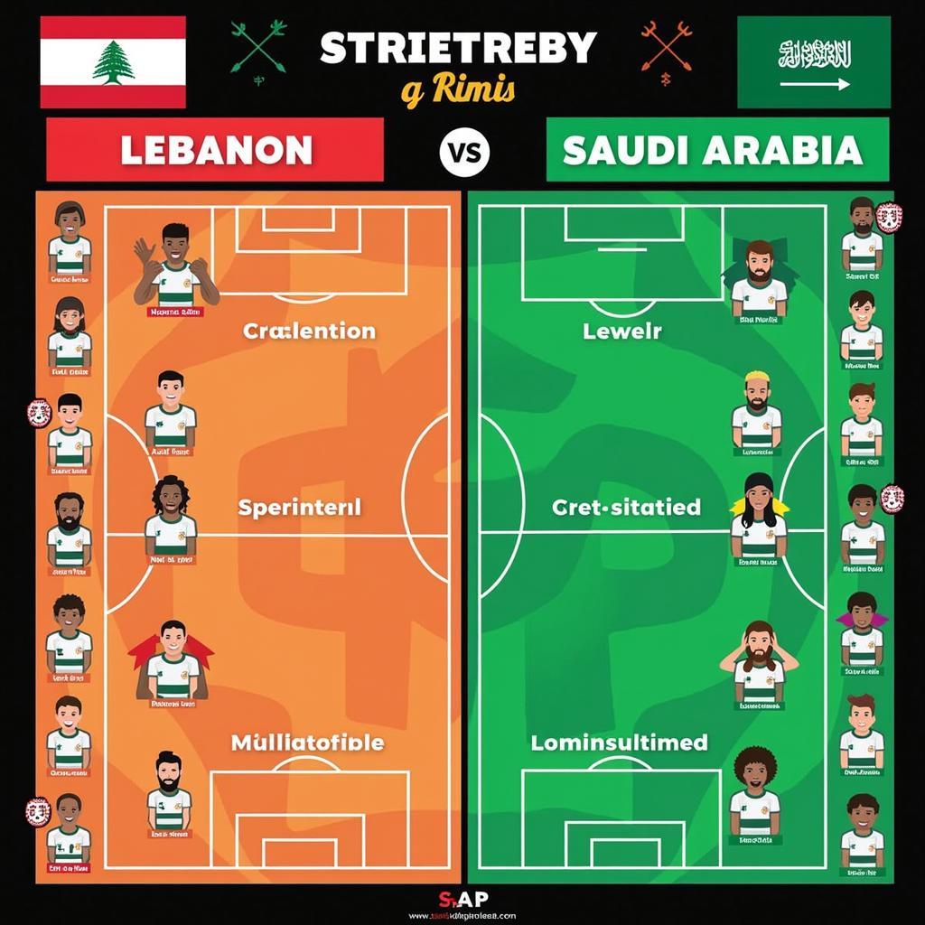 So sánh điểm mạnh yếu Lebanon vs Saudi Arabia