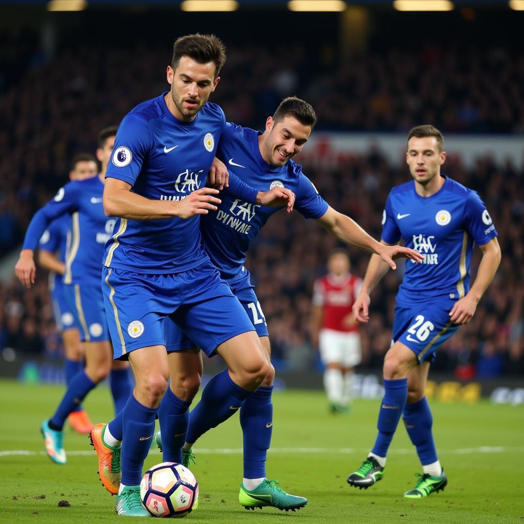 Hàng phòng ngự Leicester City vững chắc, tranh chấp quyết liệt