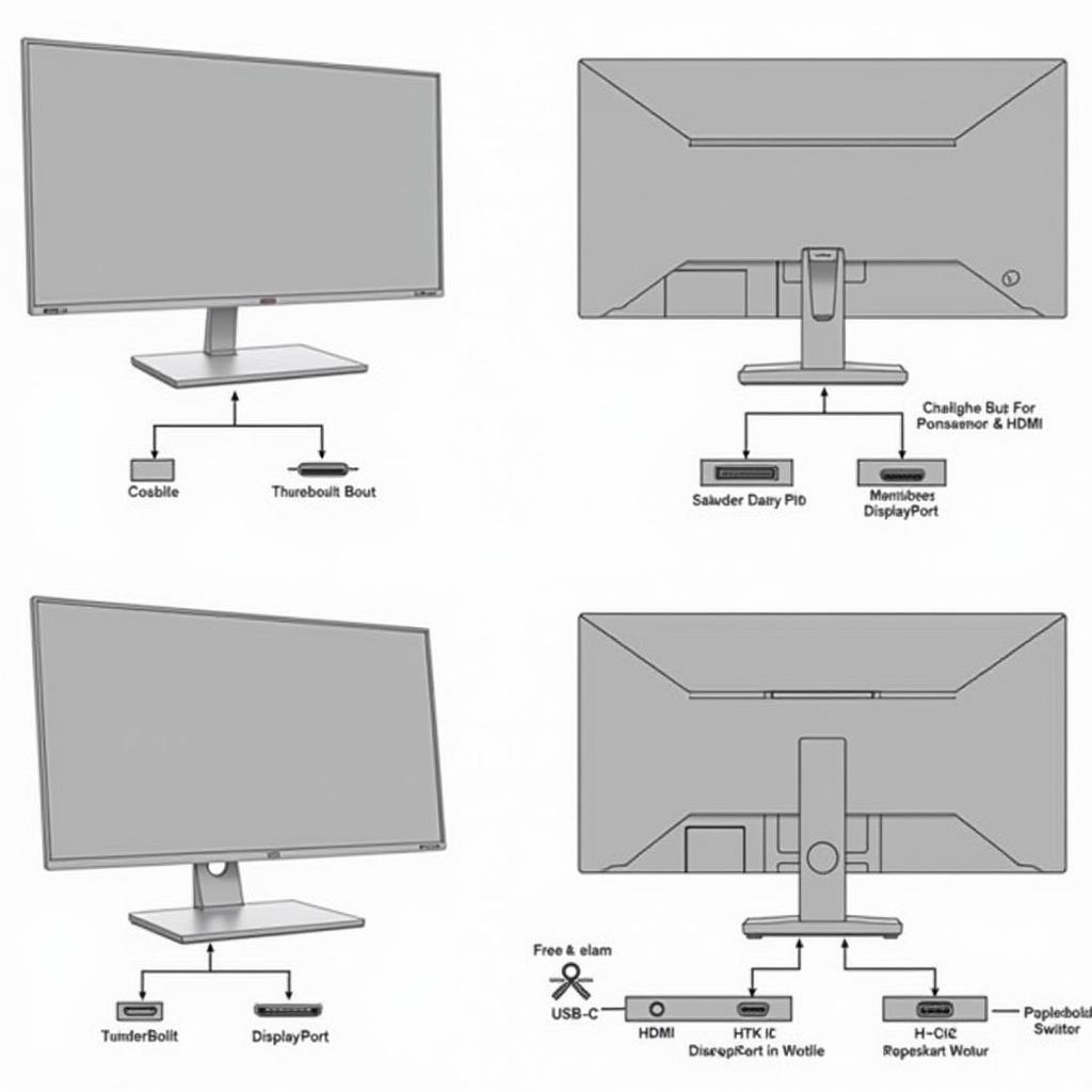 Kết nối và tính năng của LG UltraFine và Dell UltraSharp