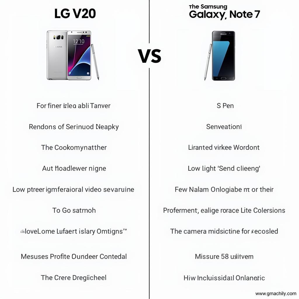 Tổng quan so sánh LG V20 và Note 7