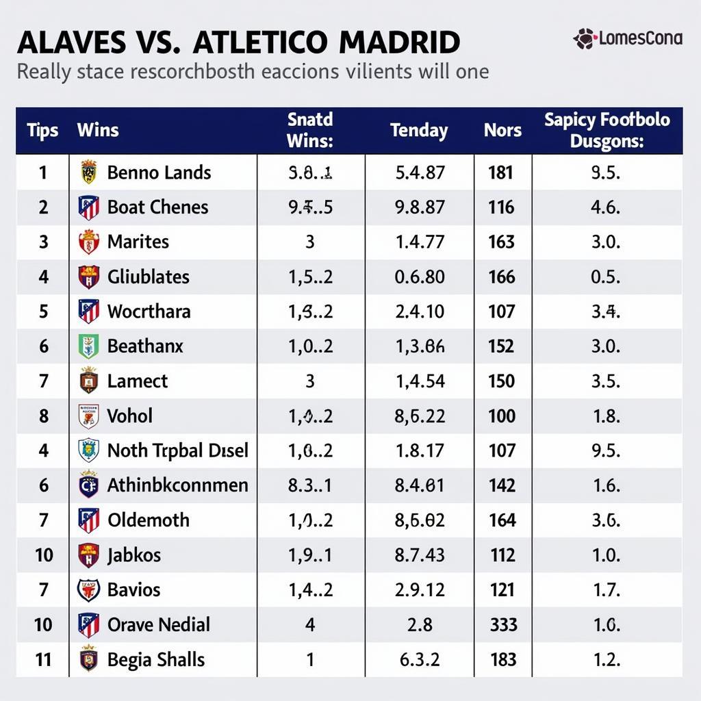 Lịch sử đối đầu giữa Alaves và Atletico Madrid