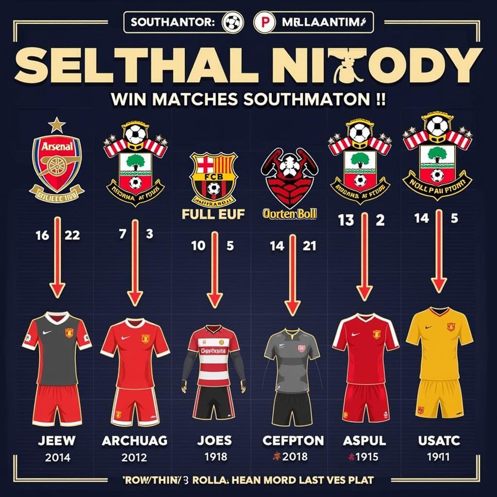 Lịch sử đối đầu giữa Arsenal và Southampton trên sân cỏ