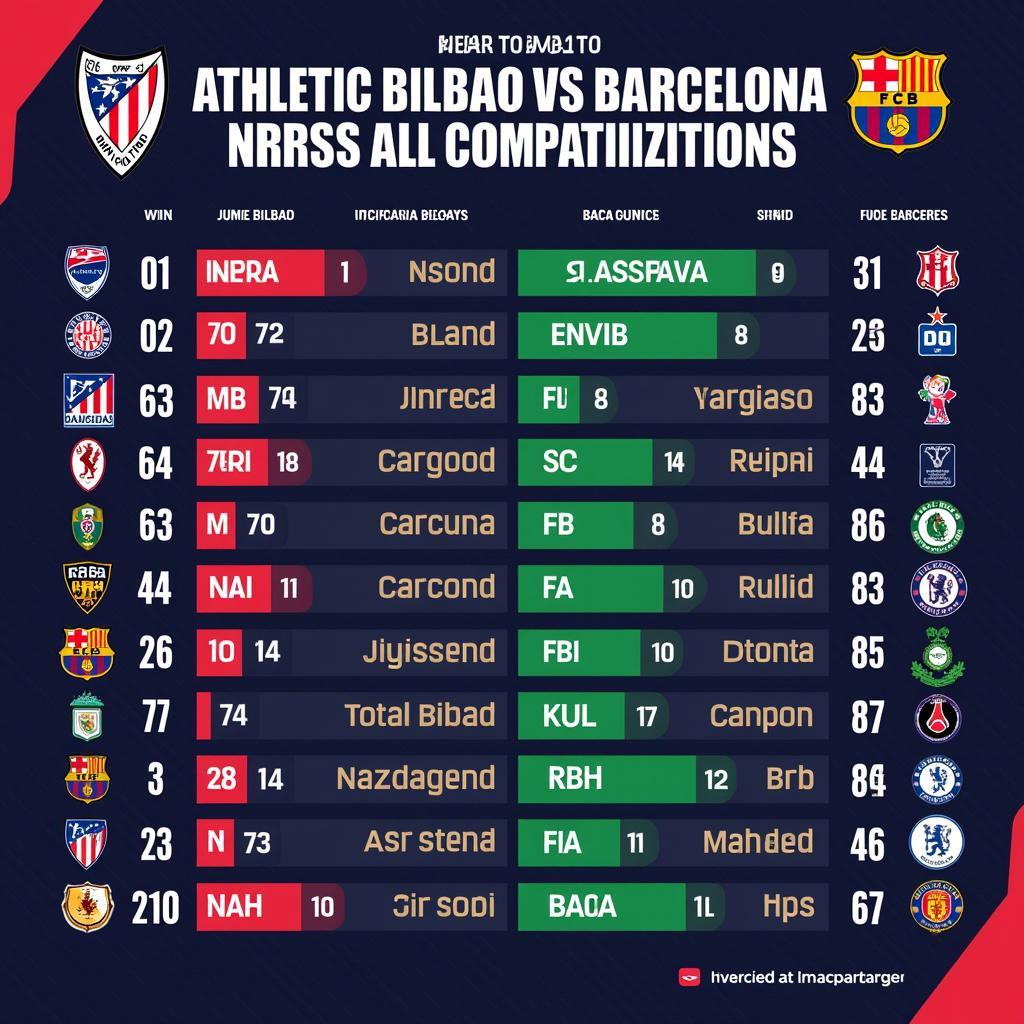 Lịch sử đối đầu giữa Athletic Bilbao và Barcelona