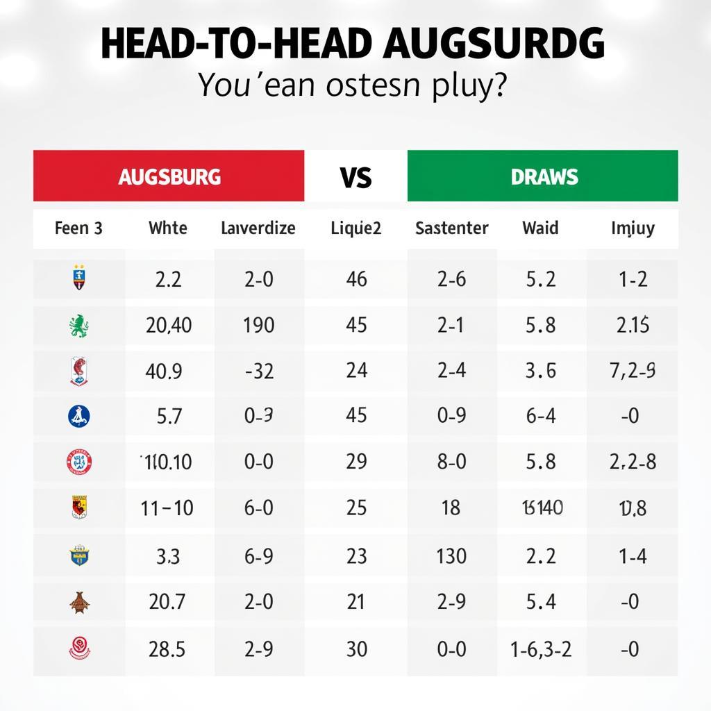 Lịch sử đối đầu Augsburg vs M'Gladbach