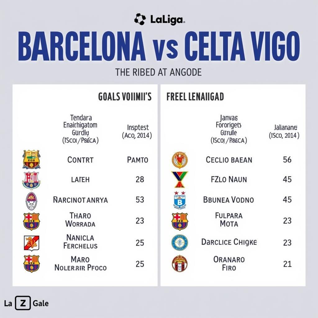 Lịch sử đối đầu giữa Barca và Celta Vigo