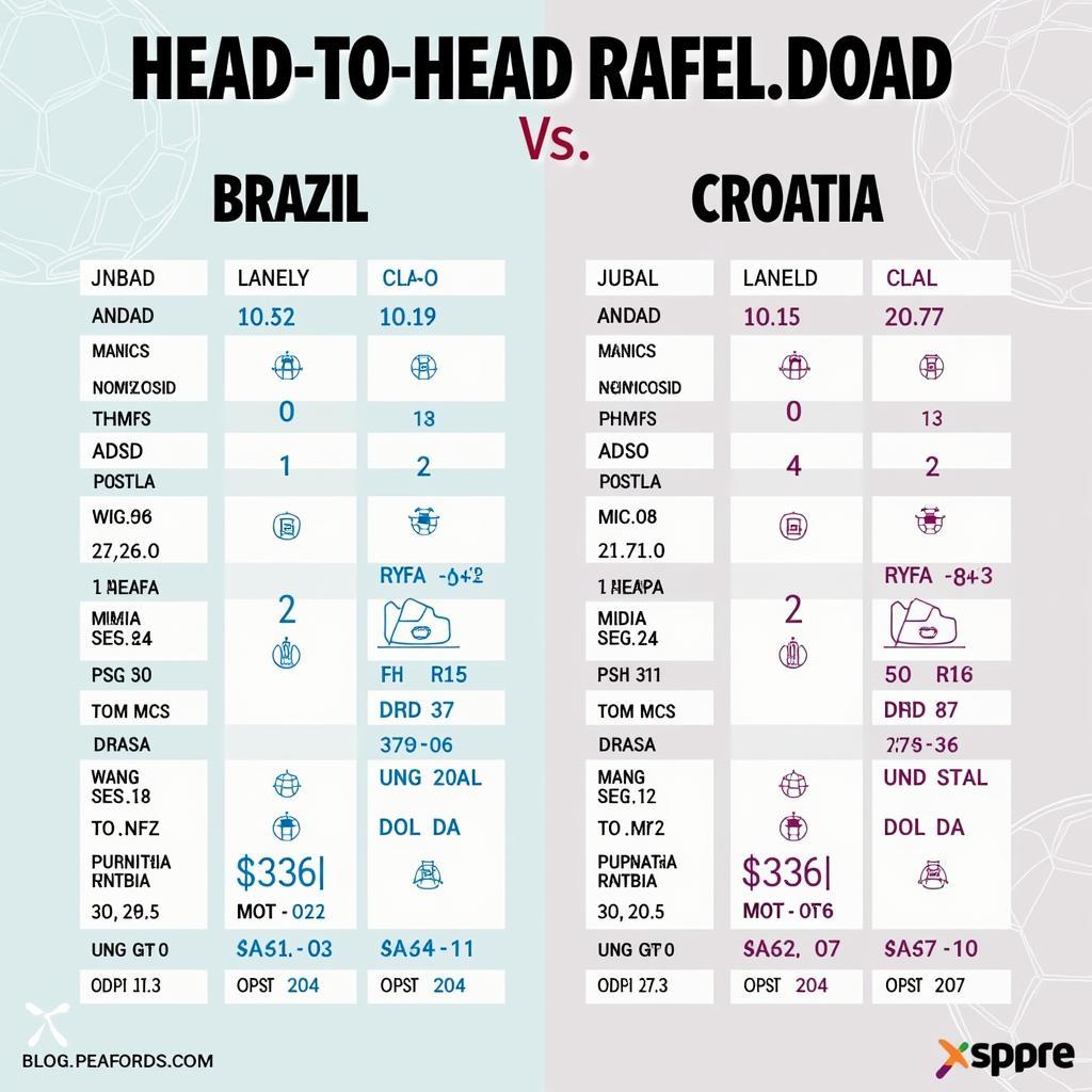 Lịch sử đối đầu Brazil vs Croatia