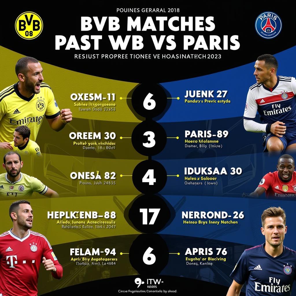 Lịch sử đối đầu giữa BVB và Paris