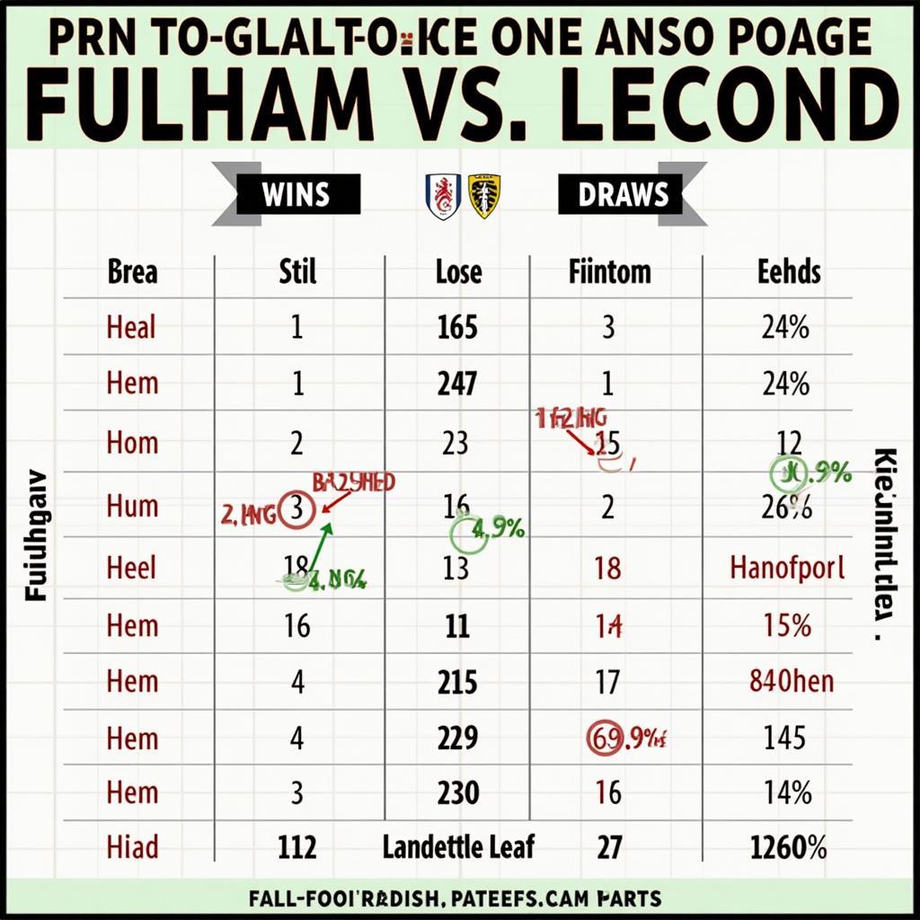 Lịch sử đối đầu Fulham vs Leeds