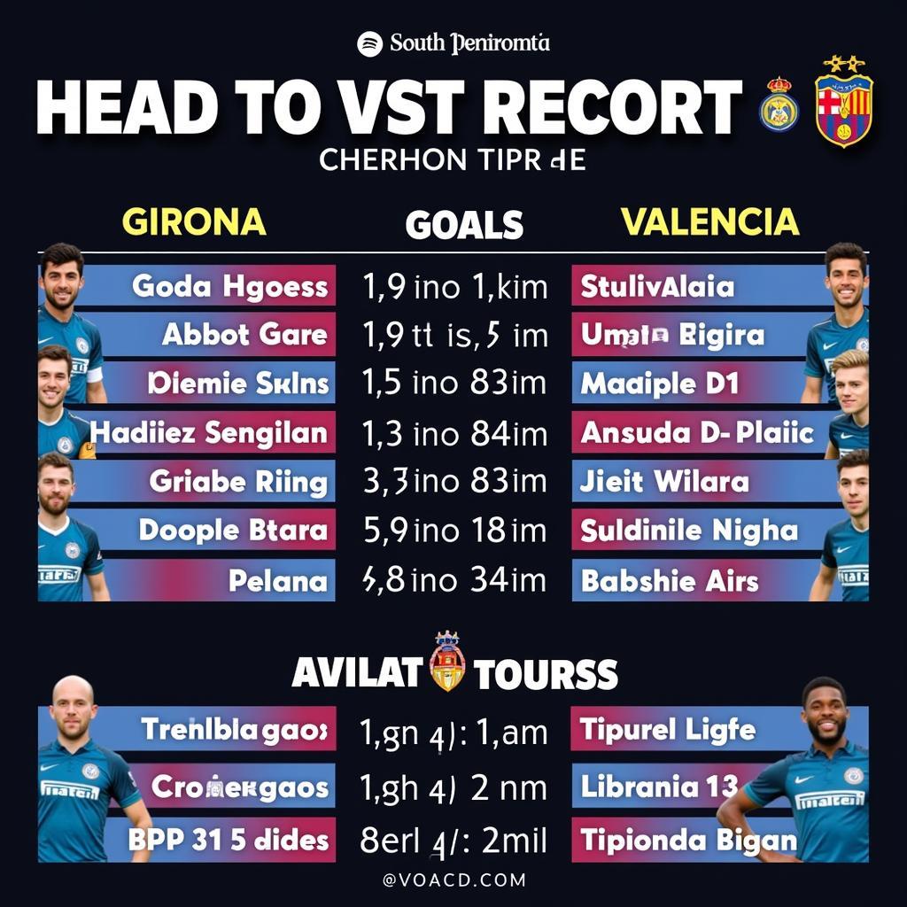 Lịch sử đối đầu Girona vs Valencia