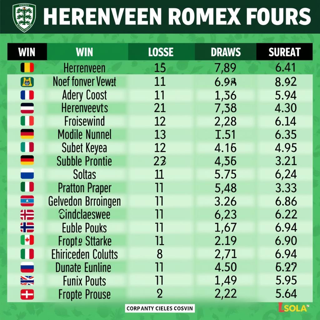 Lịch sử đối đầu giữa Heerenveen và Groningen