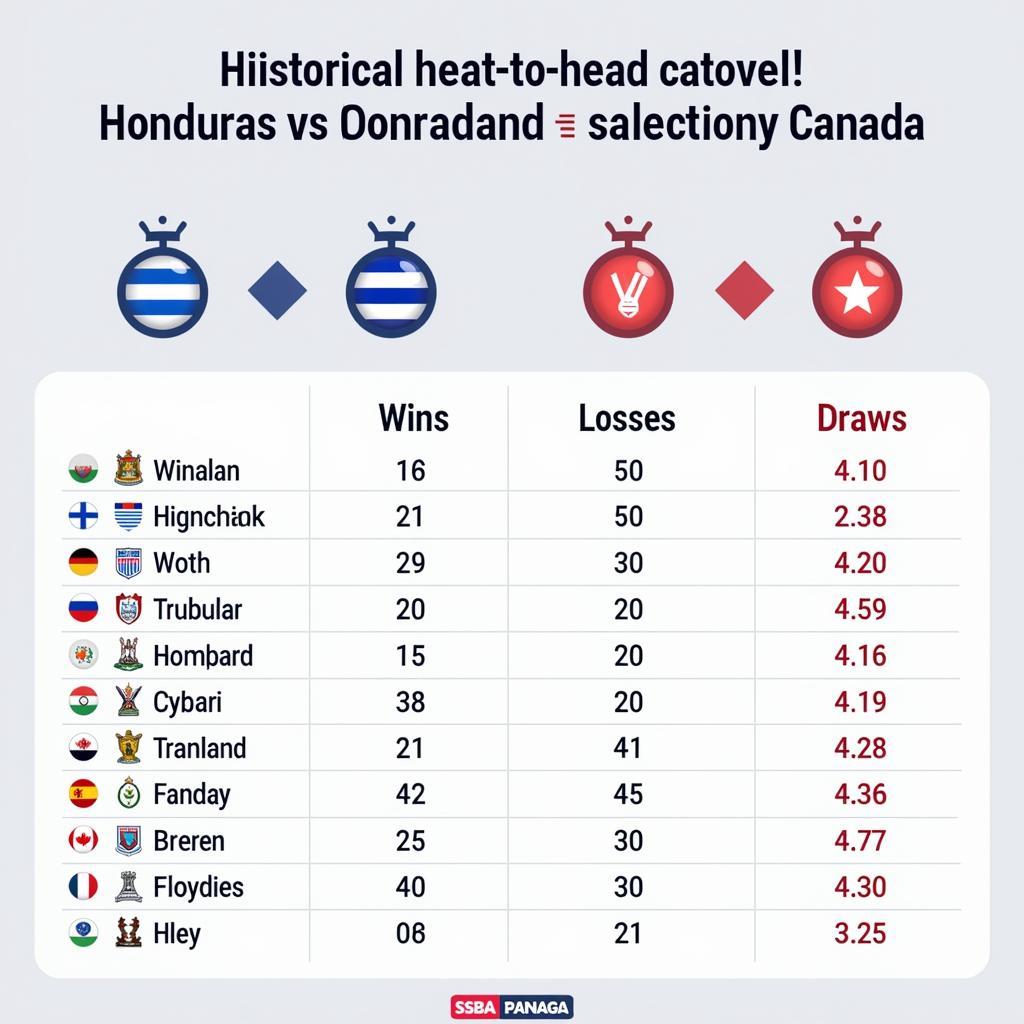 Lịch sử đối đầu giữa Honduras và Canada