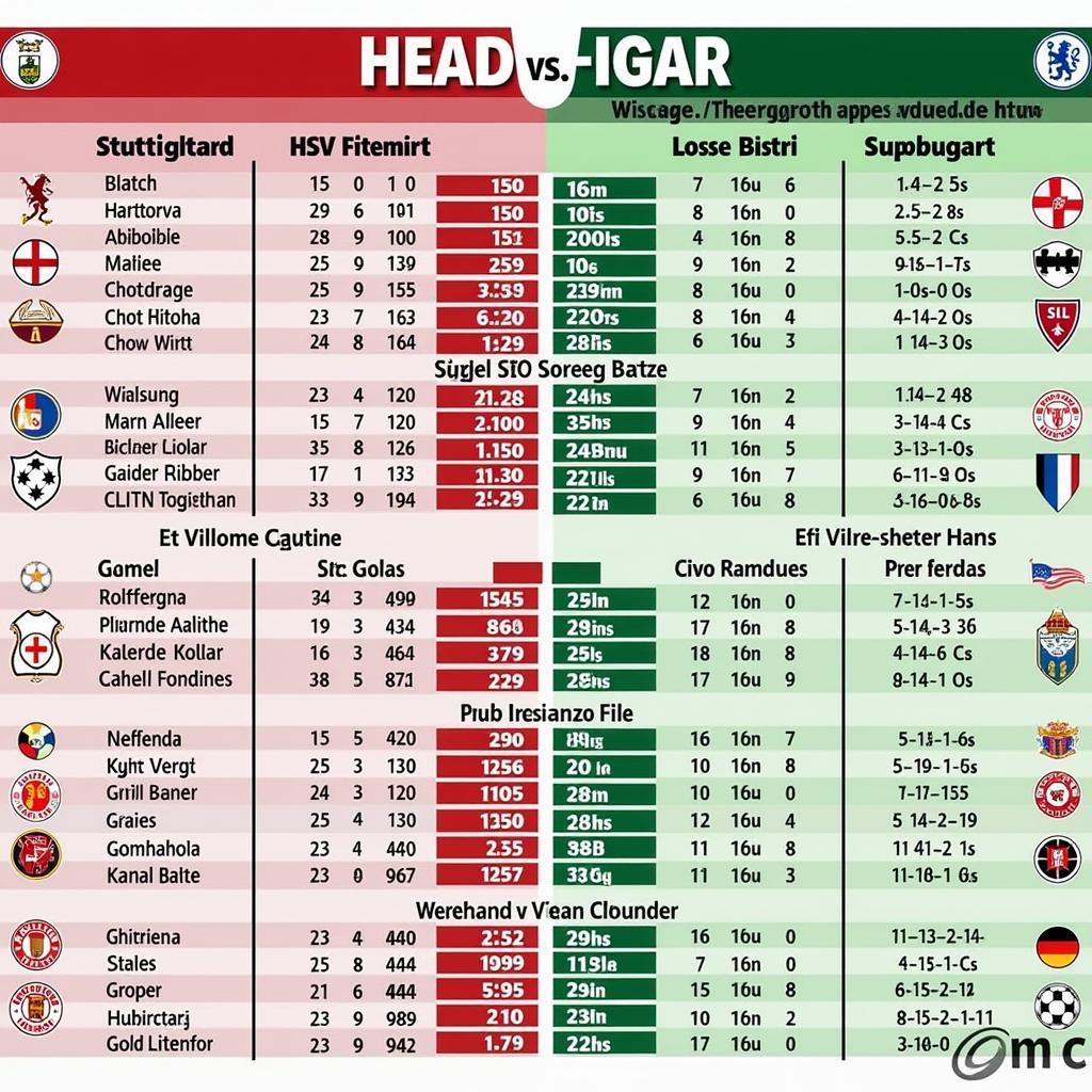 Lịch Sử Đối Đầu HSV Stuttgart