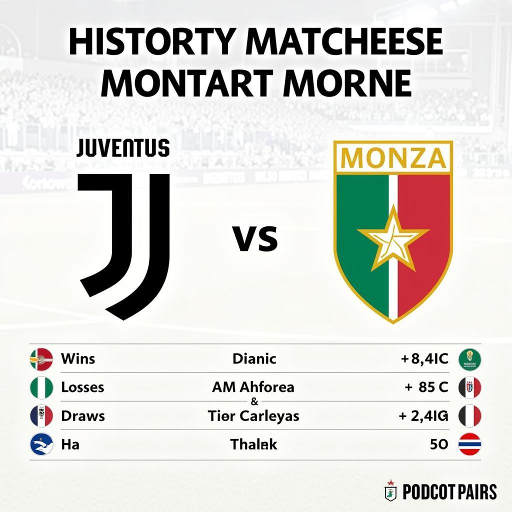 Lịch sử đối đầu Juventus vs Monza