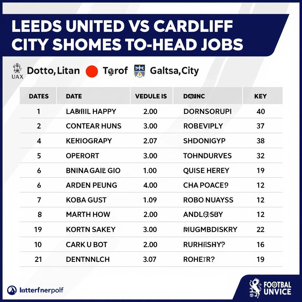 Lịch sử đối đầu giữa Leeds United và Cardiff City