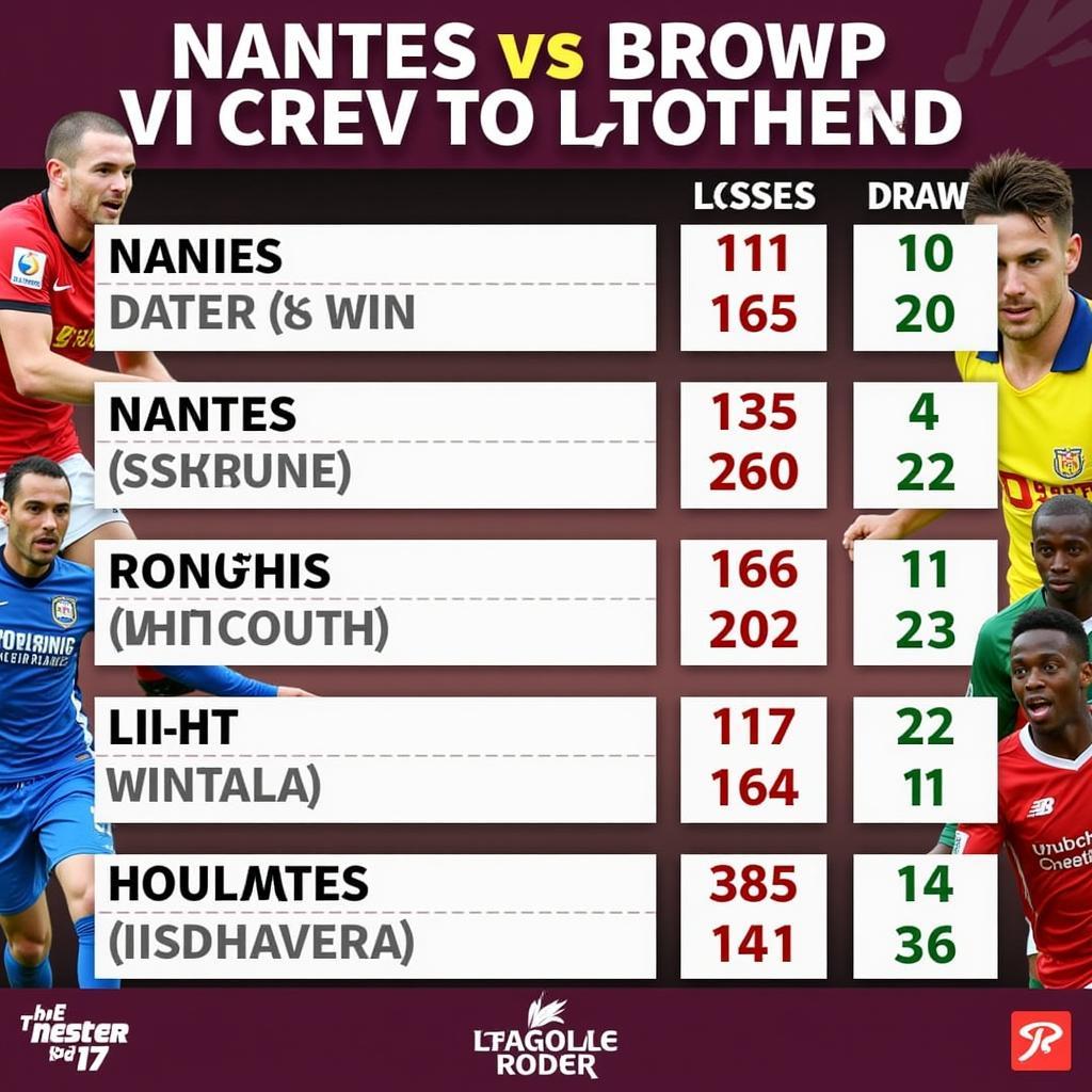 Lịch sử đối đầu Nantes vs Brest