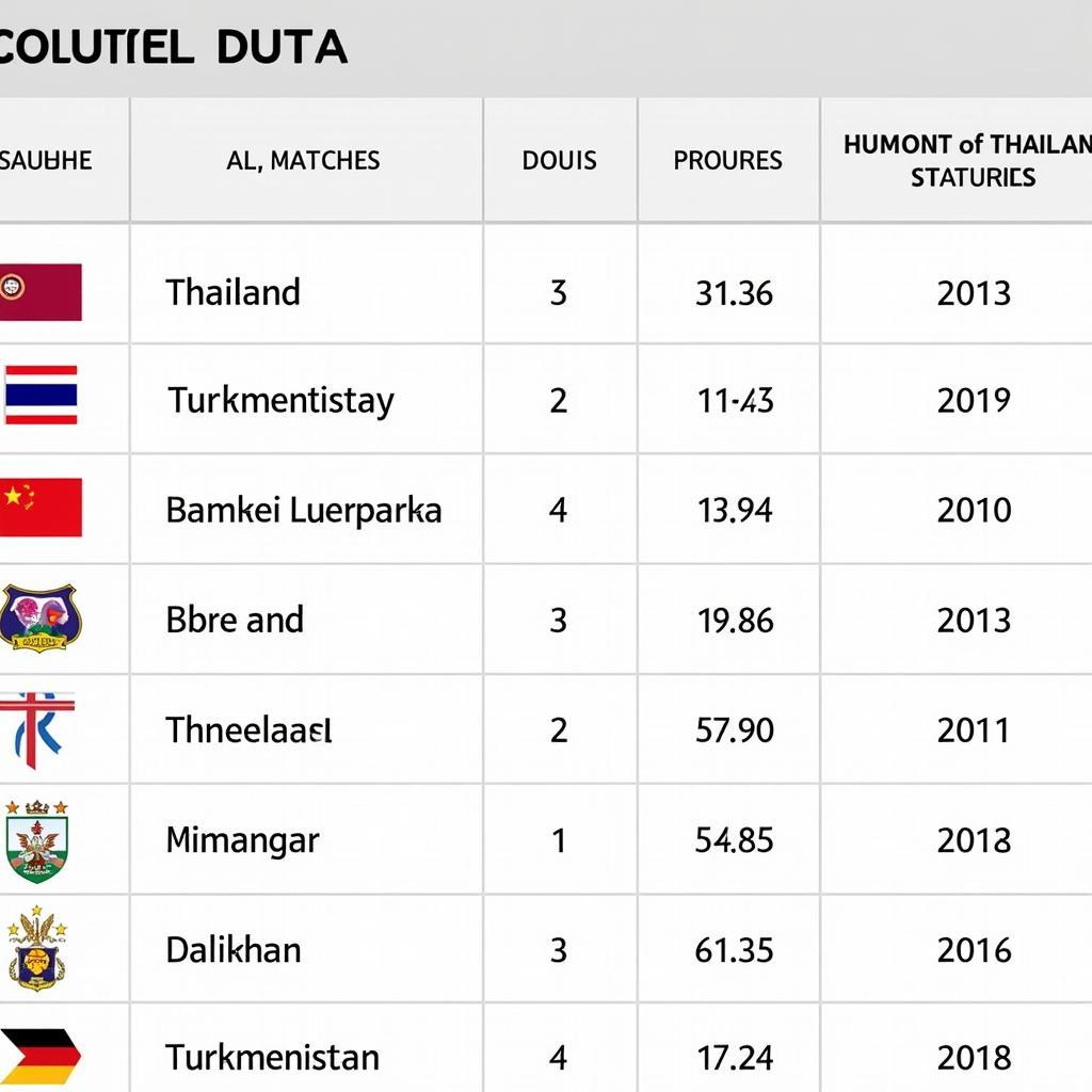 Lịch sử đối đầu giữa Thailand và Turkmenistan