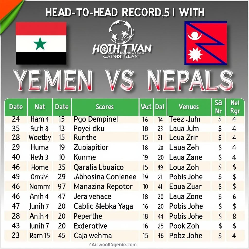 Lịch sử đối đầu giữa Yemen và Nepal