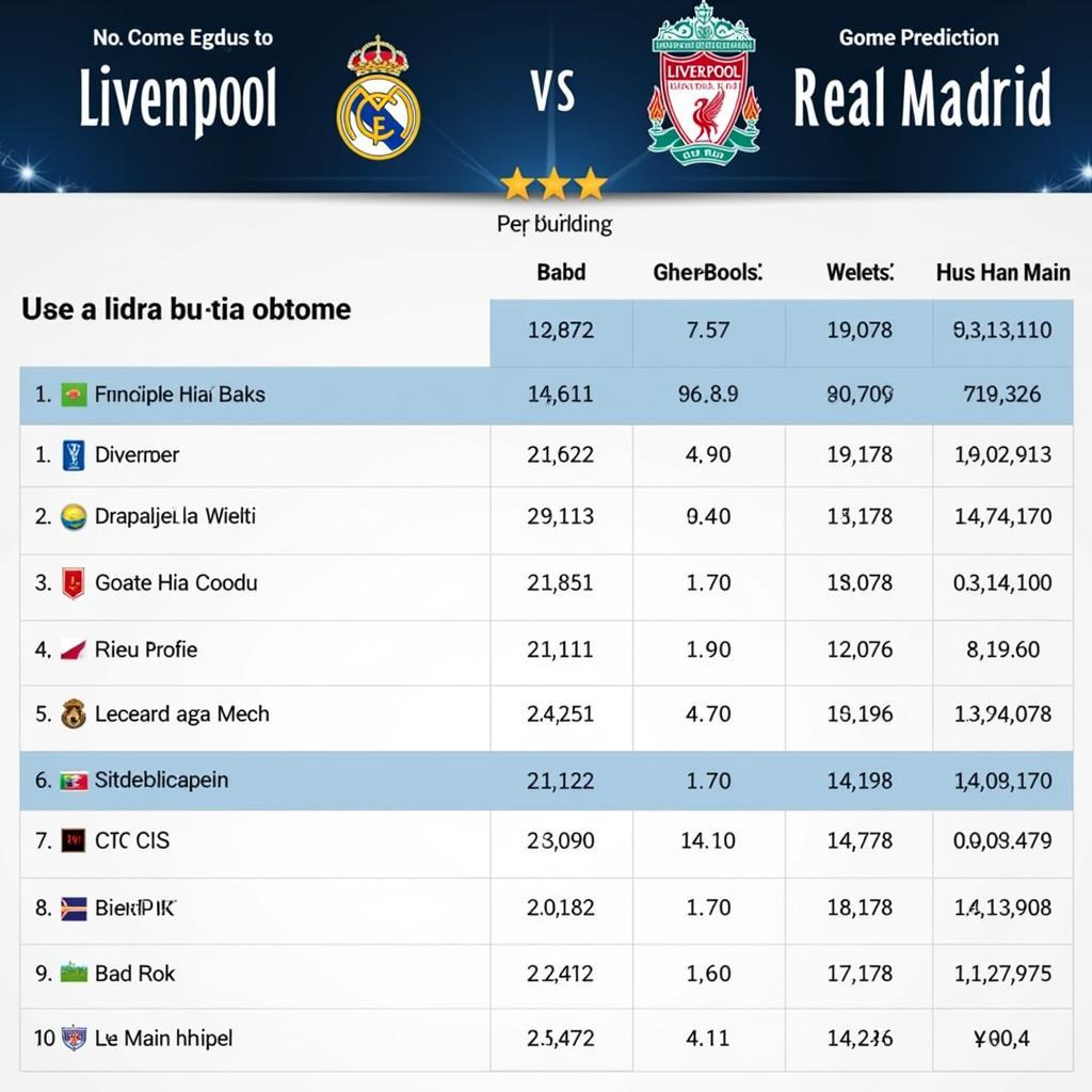 Soi kèo trận đấu Liverpool vs Real Madrid