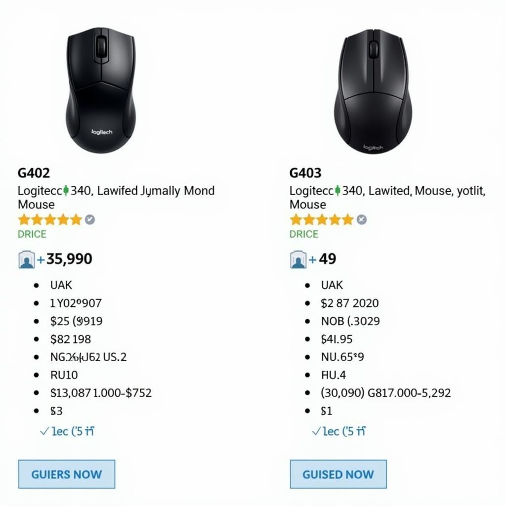 So sánh giá cả Logitech G402 và G403