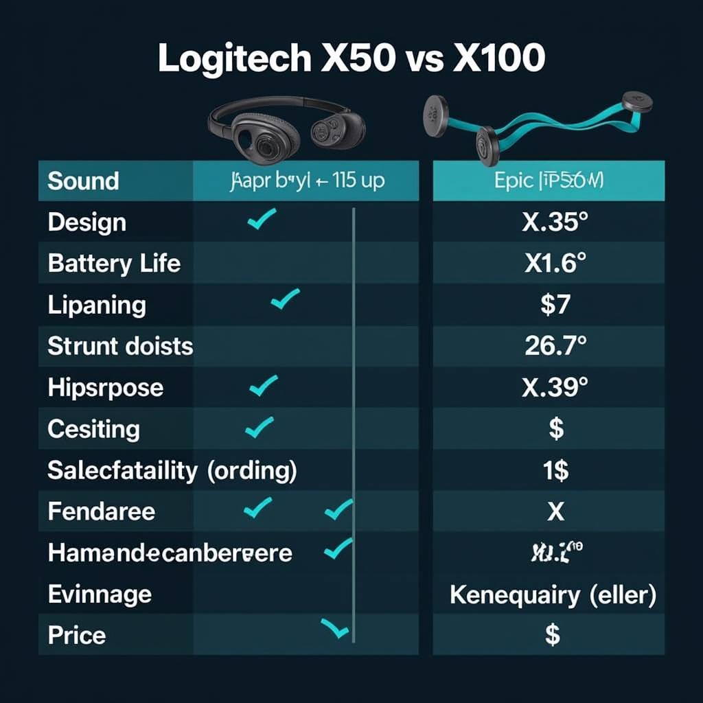 So sánh tổng quan Logitech X50 và X100