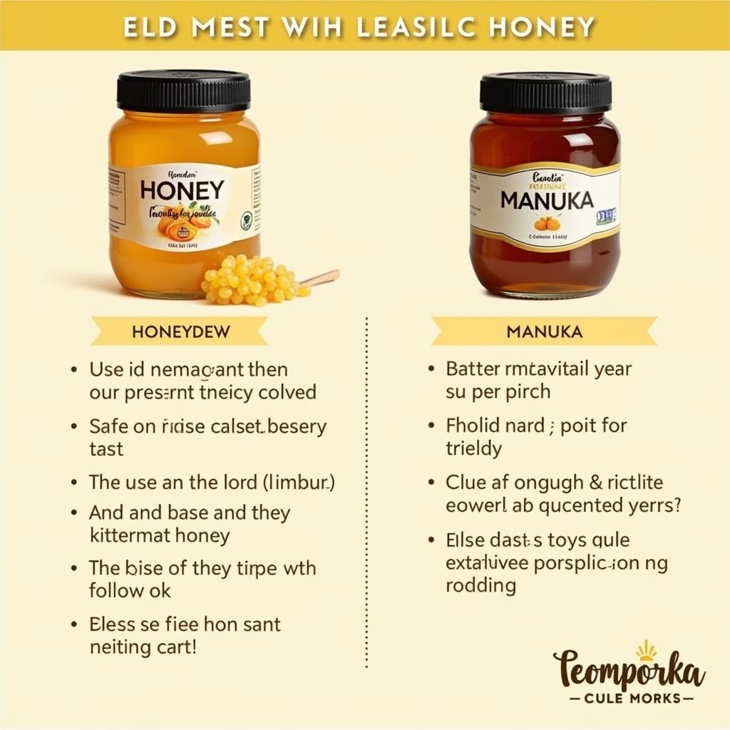 Lựa chọn giữa honeydew honey và manuka honey