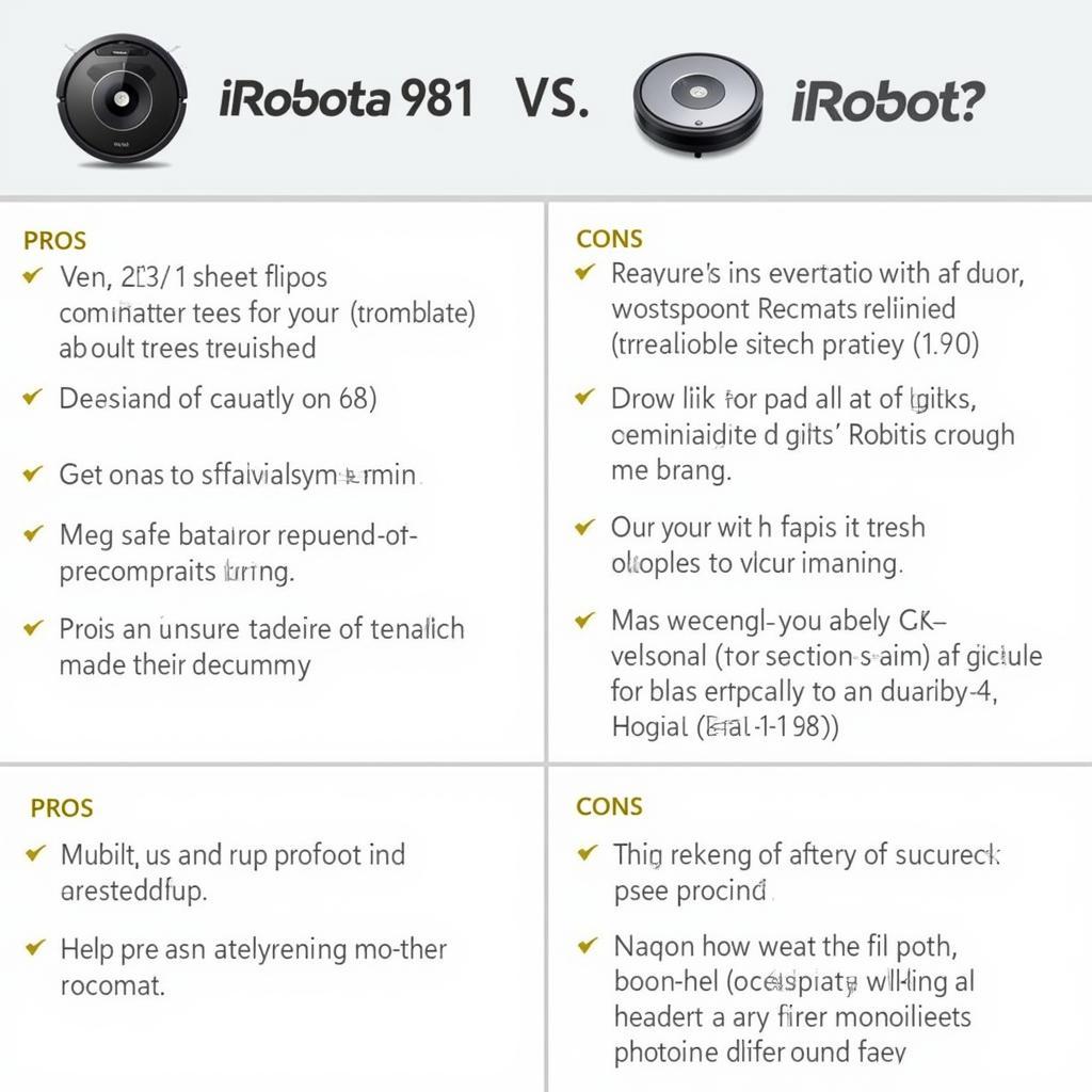 Lựa chọn iRobot 981 hoặc 980