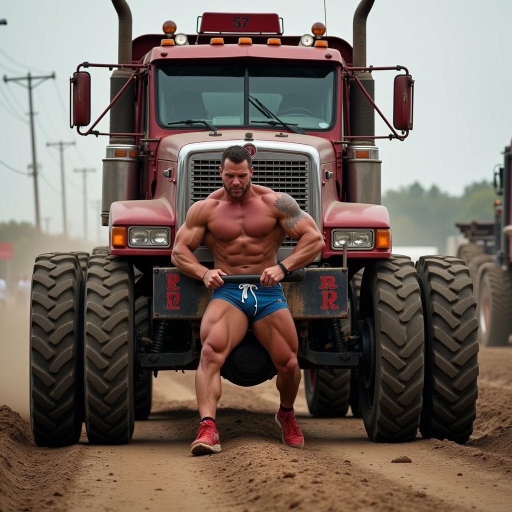 Lực sĩ World's Strongest Man kéo xe tải