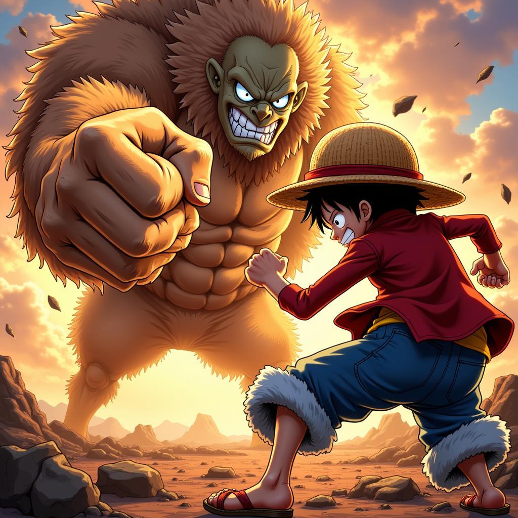 Luffy Gear Third vs Oz