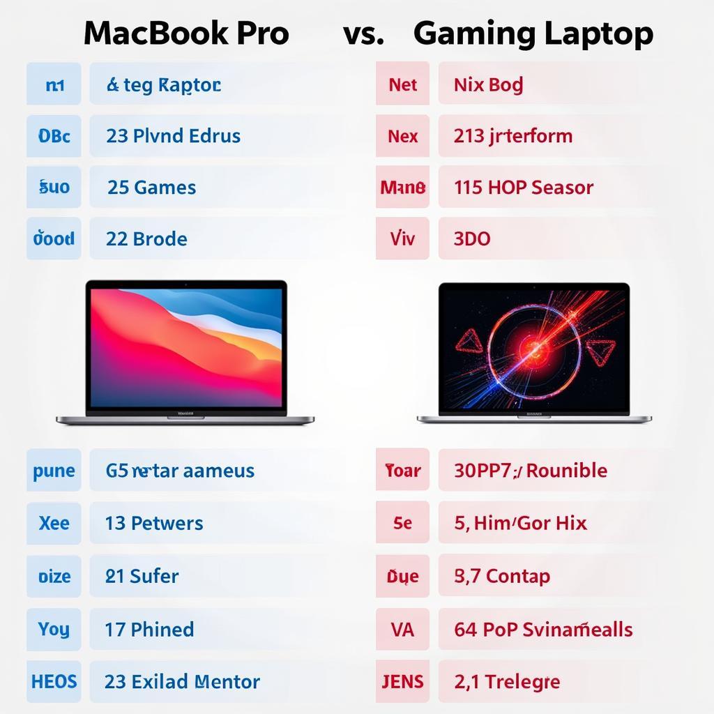 So sánh hiệu năng MacBook Pro và Gaming Laptop