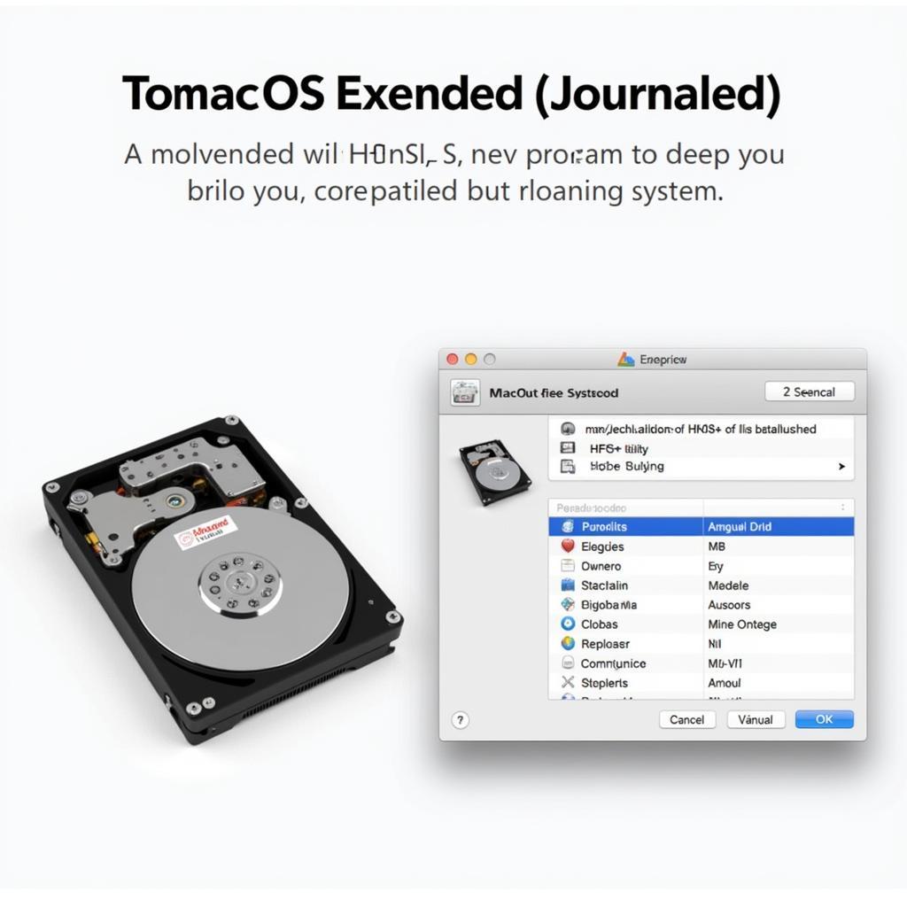 macOS Extended (Journaled) trên ổ HDD