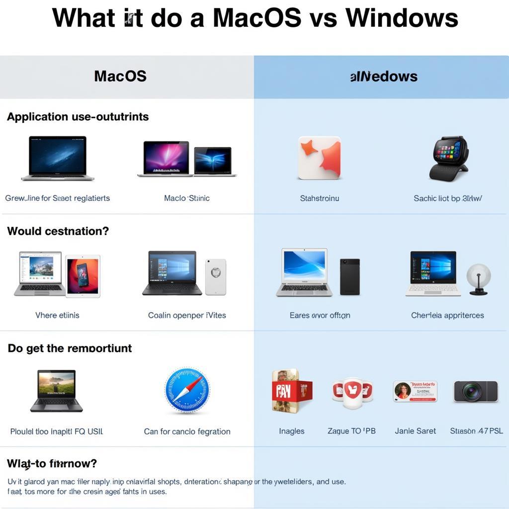 So sánh giao diện macOS và Windows