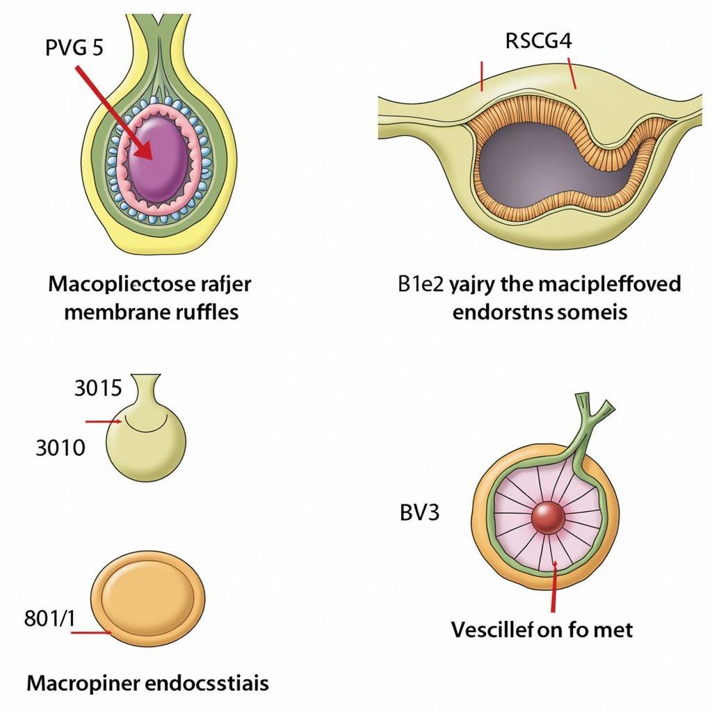 So sánh cơ chế Macropinocytosis và Endocytosis