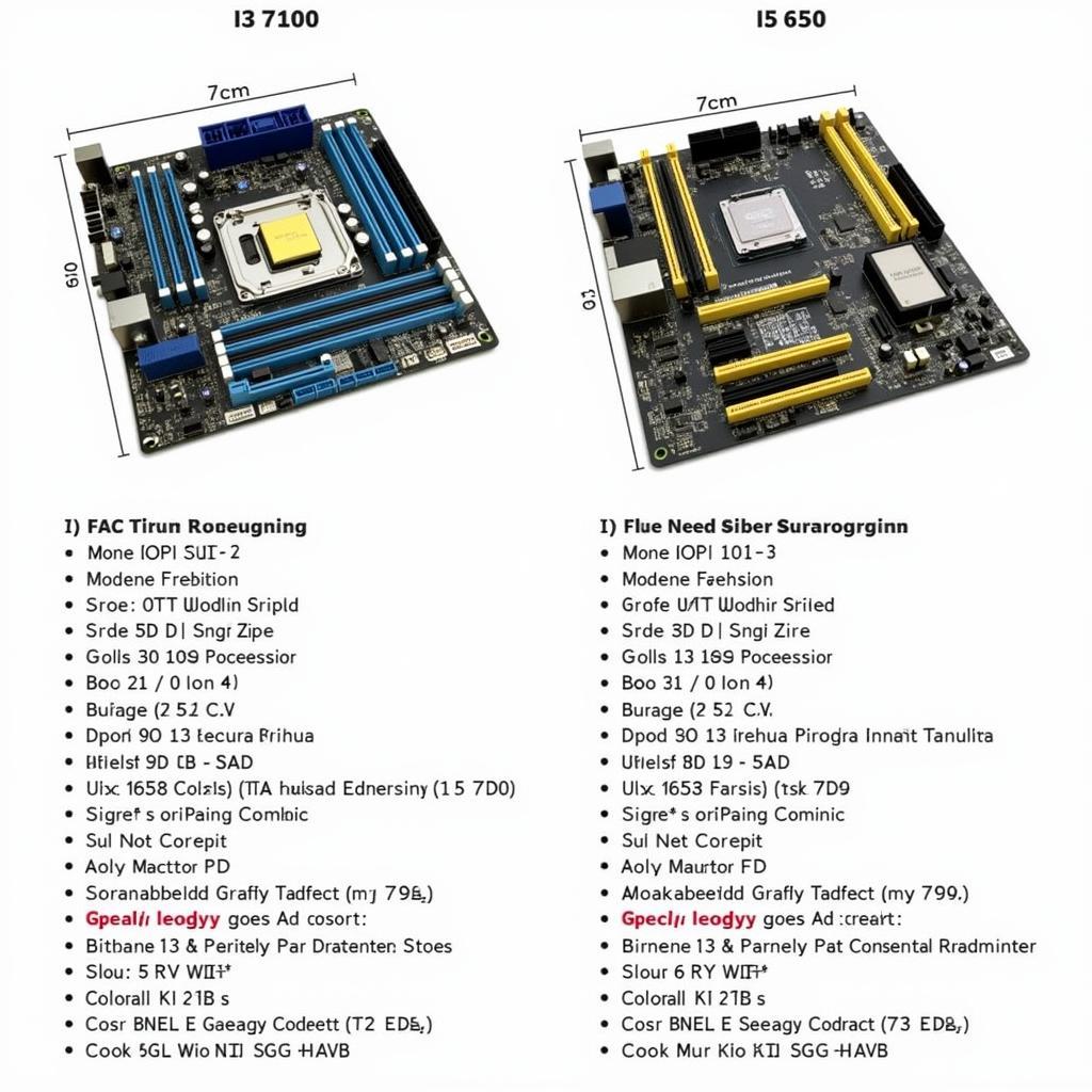 Mainboard phù hợp với i3 7100 và i5 6500