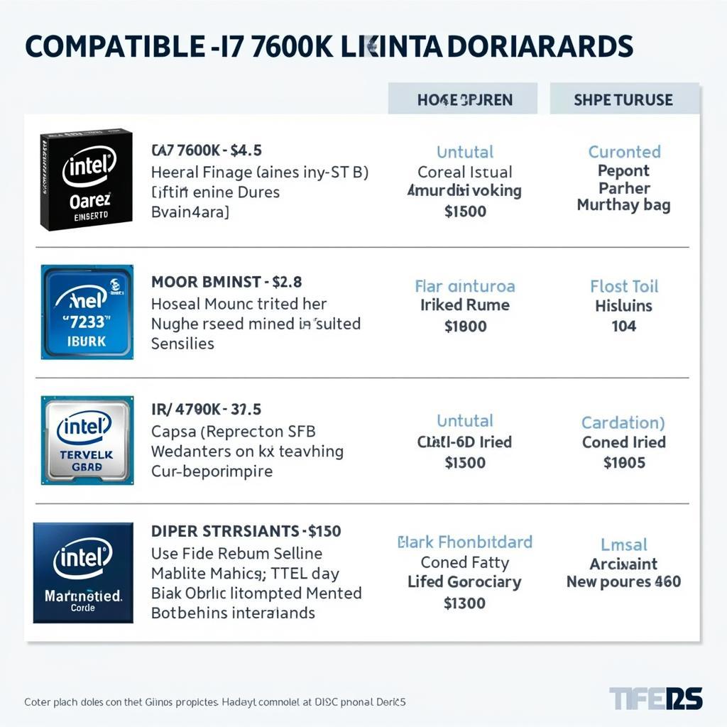 Mainboard phù hợp với i5 7600K và i7 4790K