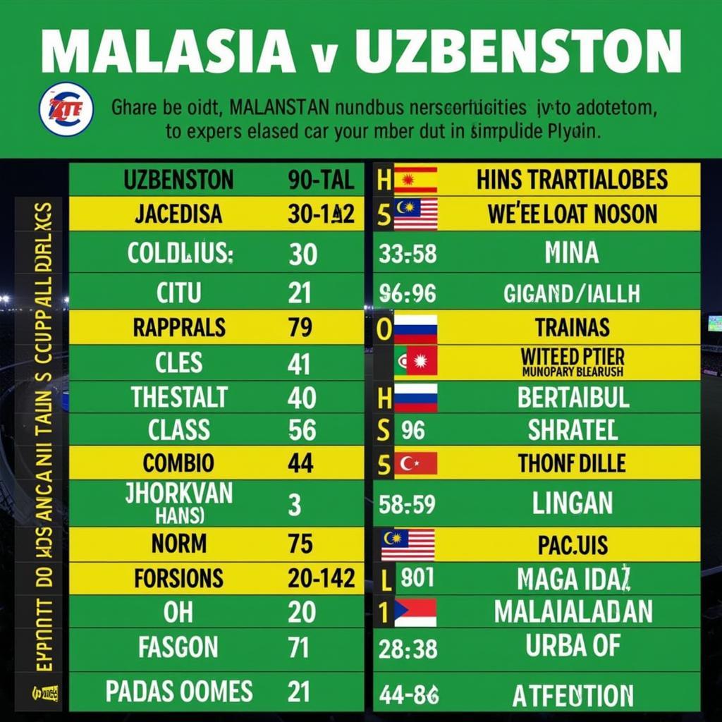 Soi kèo trận đấu Malaysia vs Uzbekistan