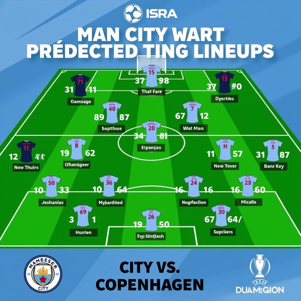 Man City vs Copenhagen Đội Hình Dự Kiến