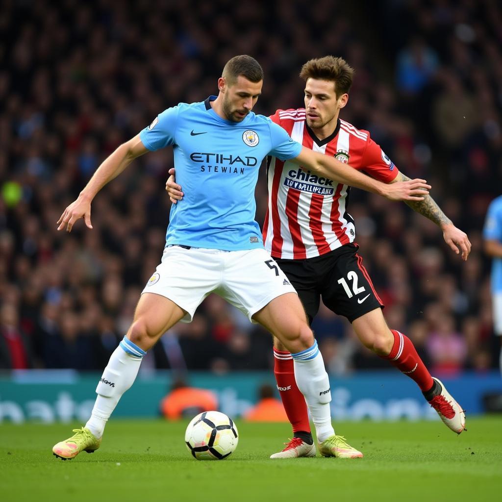 Tranh chấp quyết liệt giữa Man City và Southampton