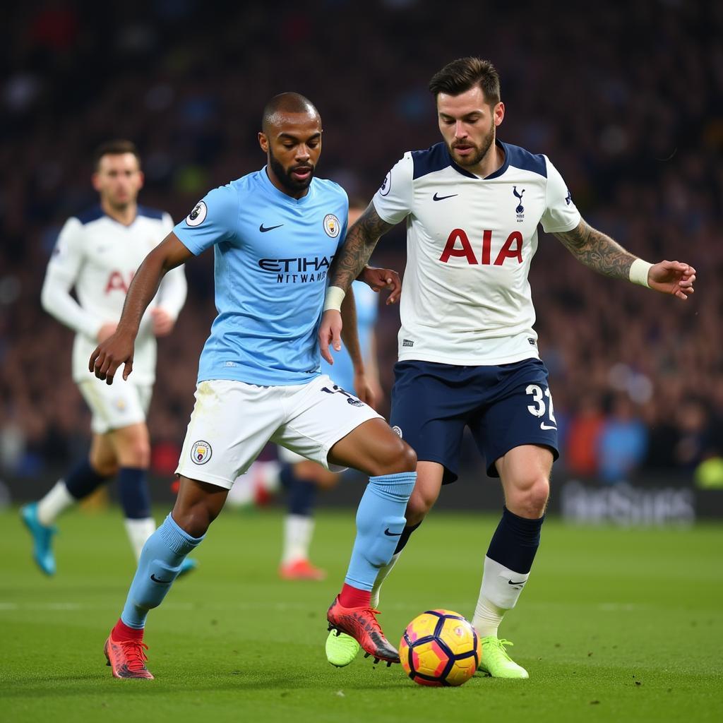 Man City vs Tottenham Tấn Công