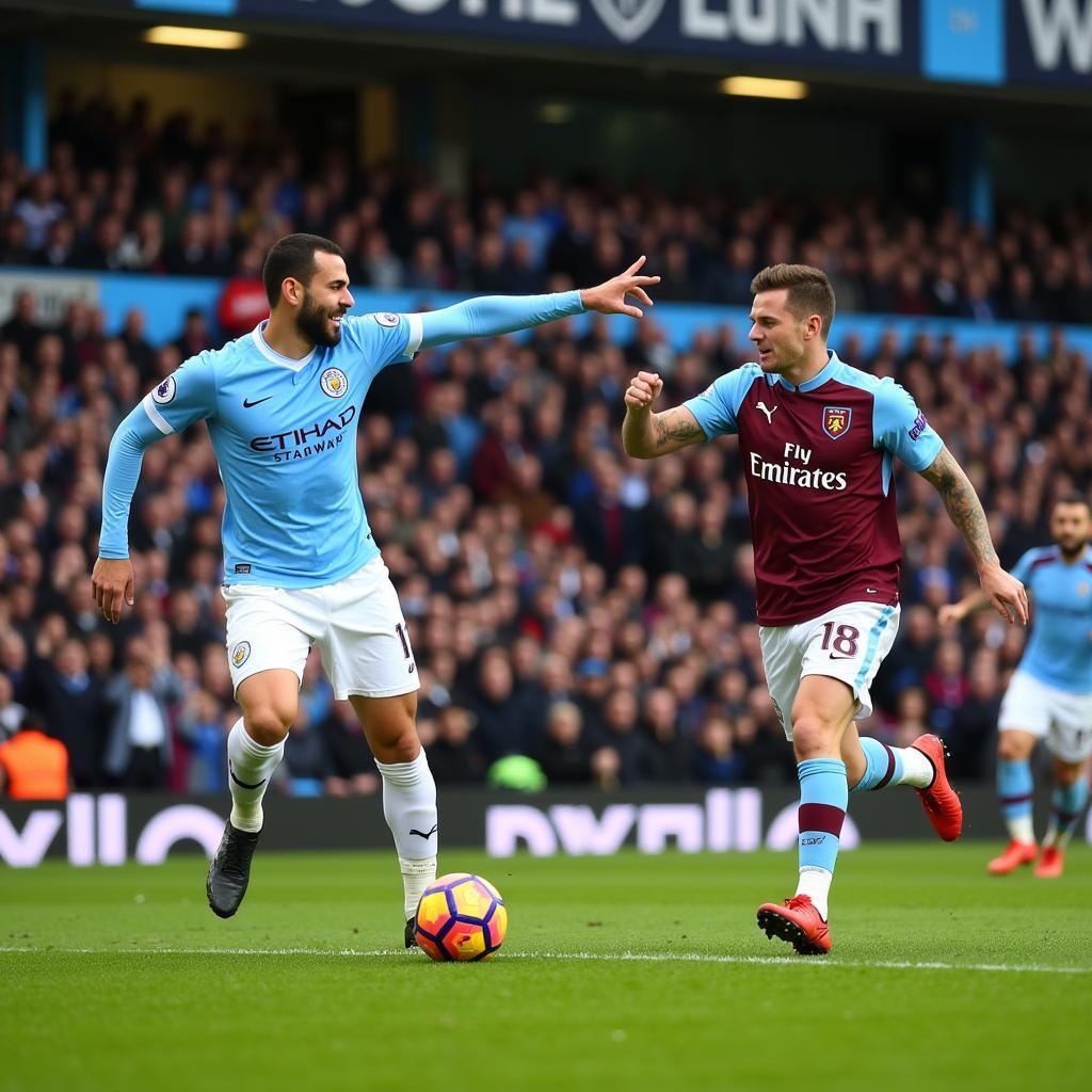 Trận đấu kinh điển giữa Man City và West Ham