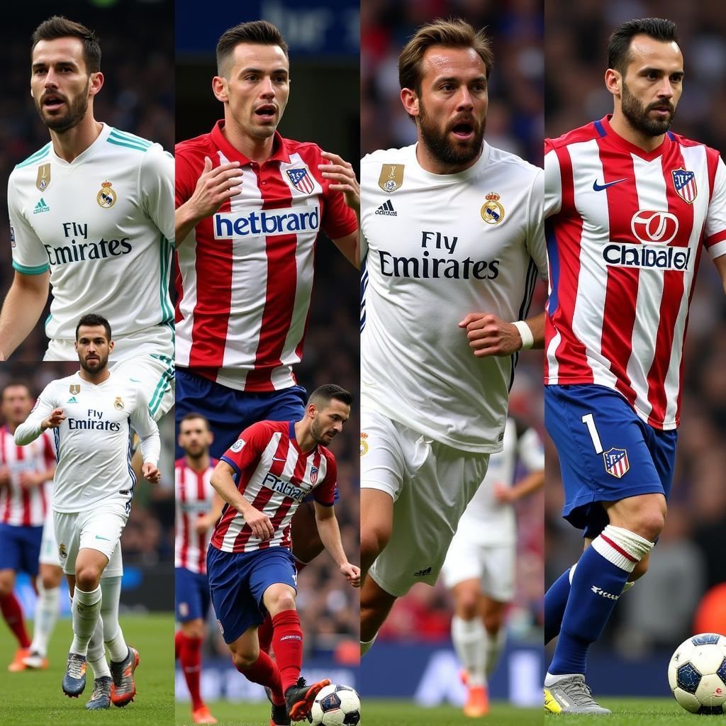 Màn trình diễn của các ngôi sao trong trận Real Madrid vs Atletico Madrid